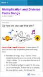 Mobile Screenshot of multiplication-and-division-songs.com