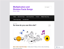 Tablet Screenshot of multiplication-and-division-songs.com